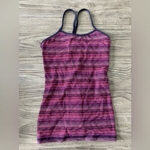 Lululemon racer back tank. Built in bra. Size 4